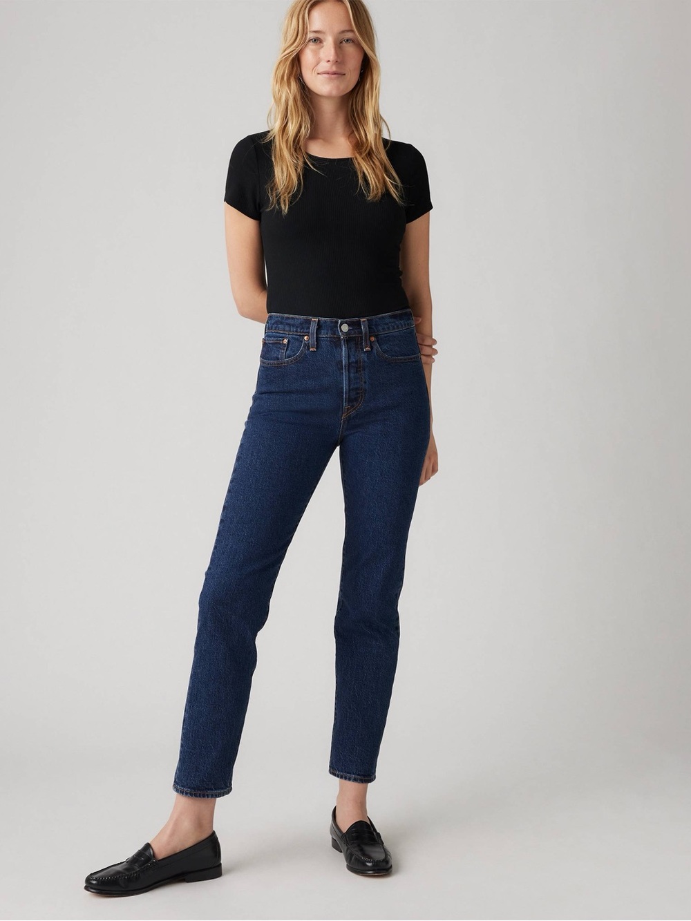 Levi's Women's Dark Indigo Straight Leg Jeans